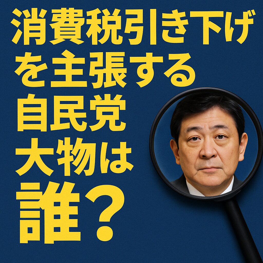 自民党で消費税減税をしようとしてるのは誰?